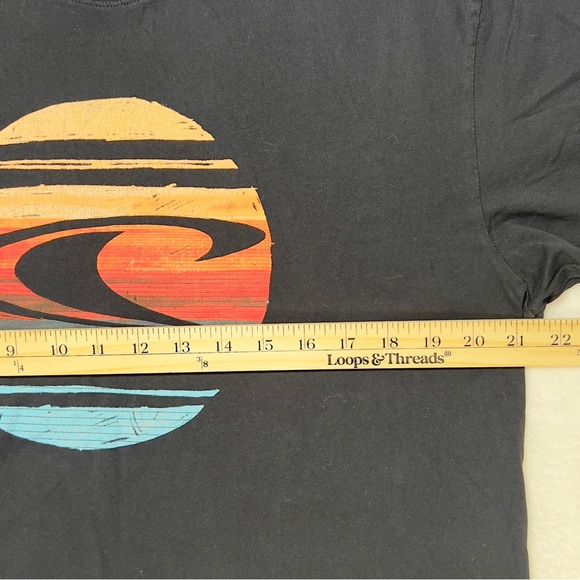 O’Neill Logo Tee Shirt Men’s L Modern Fit Short Sleeve Black Logo on Front - Picture 5 of 8